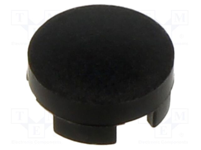 Button; none; round; black; Ø6.5mm; polyamide; H: 8mm