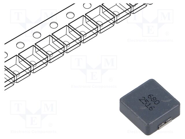 Inductor: wire; SMD; 68uH; ±20%; 13.5x12.5x4.8mm