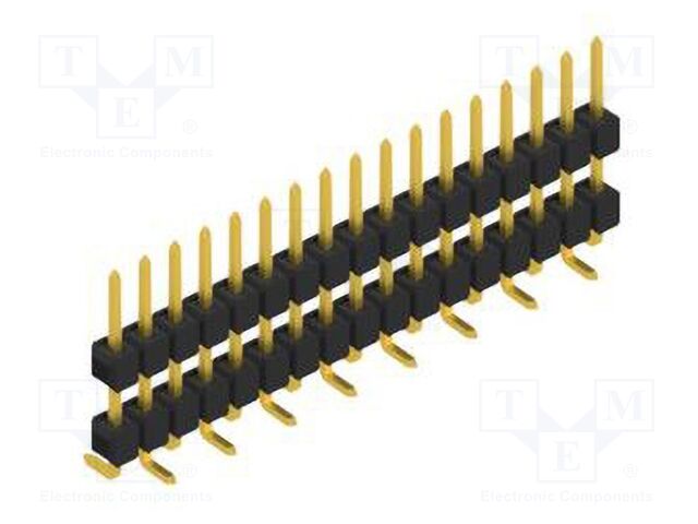 Connector: pin strips; pin header; male; PIN: 17; 2.54mm; SMT; 1x17