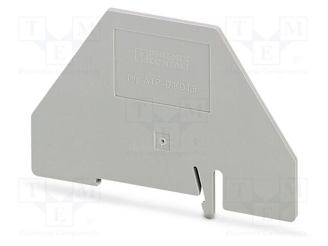 Separating plate; L: 60mm; W: 2mm; H: 83mm; Body: grey