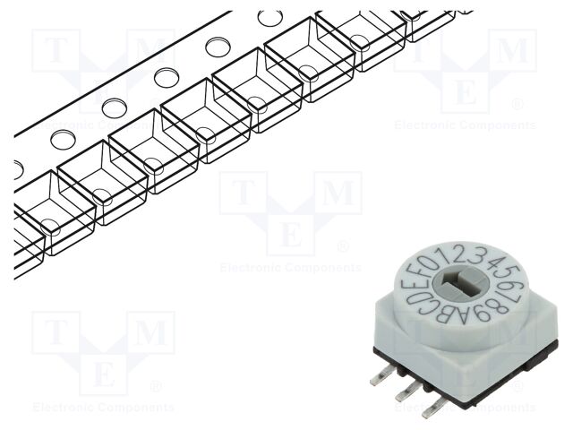 Switch: encoding switch; Pos: 16; 1uA/20mVDC; -60÷125°C