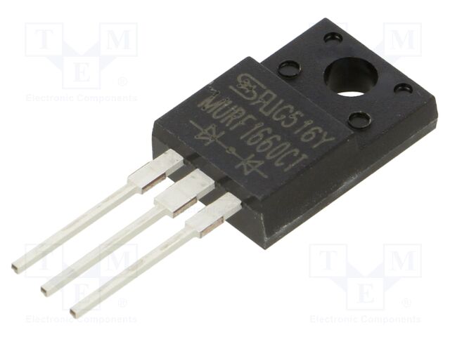 Diode: rectifying; THT; 600V; 8Ax2; ITO220AB; automotive industry