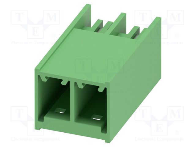 PCB headers, nominal cross section: 6 mm?, color: green, nom