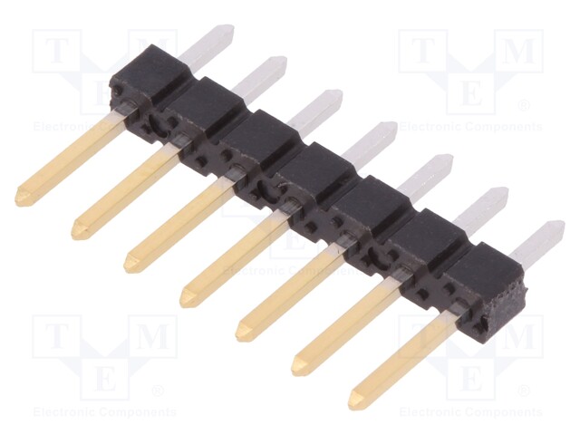 Pin header; pin strips; BERGSTIK; male; PIN: 7; straight; 2.54mm