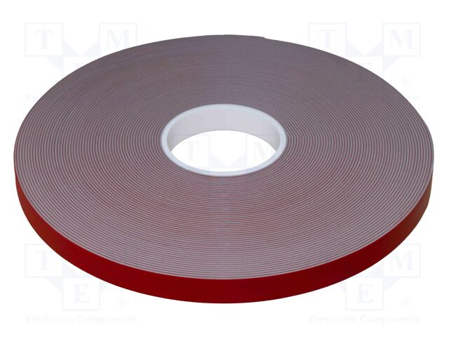 Tape: fixing; W: 19mm; L: 33m; Thk: 0.6mm; grey; 150°C,max.230°C