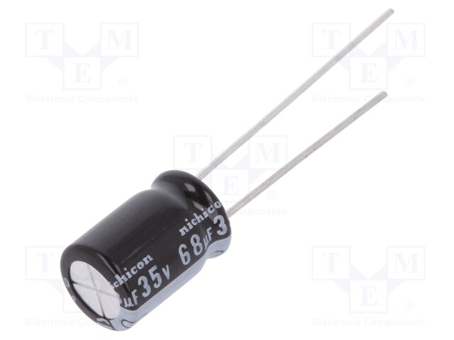 Capacitor: electrolytic; THT; 68uF; 35VDC; Ø8x11.5mm; Pitch: 3.5mm