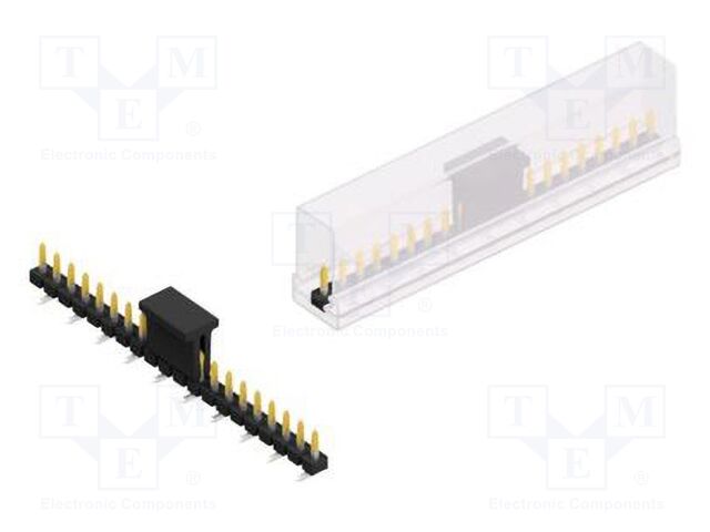 Connector: pin strips; pin header; male; PIN: 20; 2.54mm; SMT; 1x20