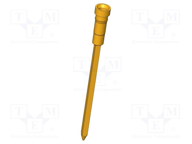 Connector; Contact plating: gold-plated; Contacts: brass; Ø: 1.8mm