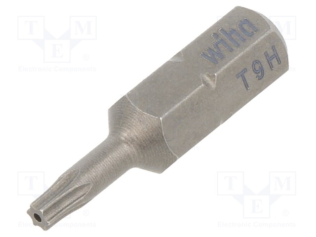 Screwdriver bit; Torx® with protection; T9H; Overall len: 25mm