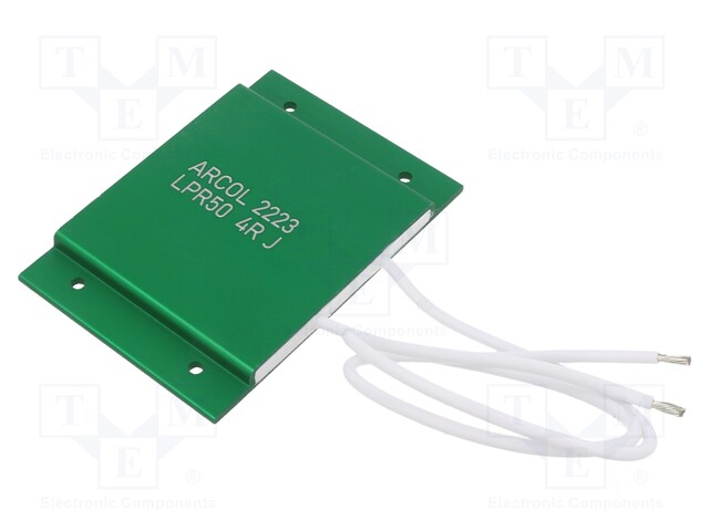 Resistor: wire-wound; screw; 4Ω; 50W; ±5%; 50x75x5.7mm