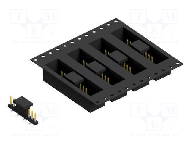 Connector: pin strips; pin header; male; PIN: 9; 2mm; SMT; 1x9; 100V