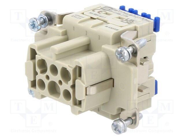 Connector: HDC; female; Han® ES; PIN: 6; size 6B