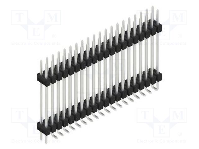 Connector: pin strips; pin header; male; PIN: 40; 2.54mm; SMT; 2x20