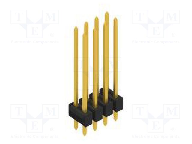 Connector: pin strips; pin header; male; PIN: 8; 2.54mm; THT; 2x4