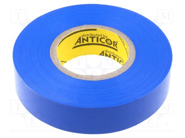 Tape: electrical insulating; W: 19mm; L: 20m; D: 0.19mm; blue; 380%