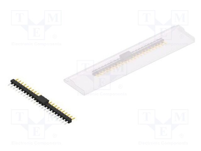 Connector: pin strips; pin header; male; PIN: 23; 2.54mm; SMT; 1x23