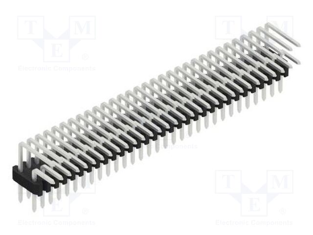Connector: pin strips; pin header; male; PIN: 62; 1.27mm; THT; 2x31