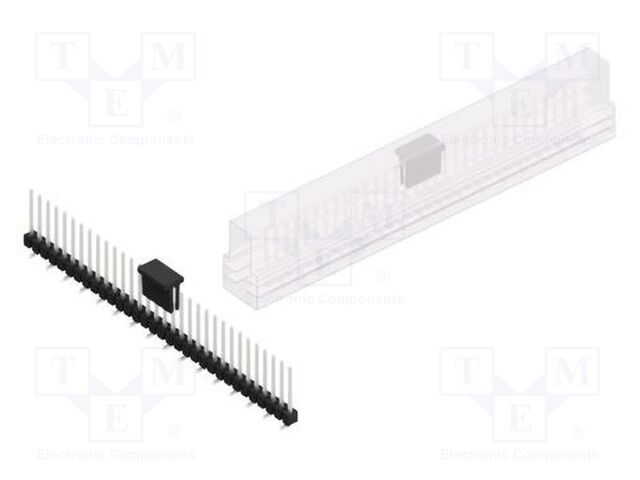 Connector: pin strips; pin header; male; PIN: 32; 2.54mm; SMT; 1x32