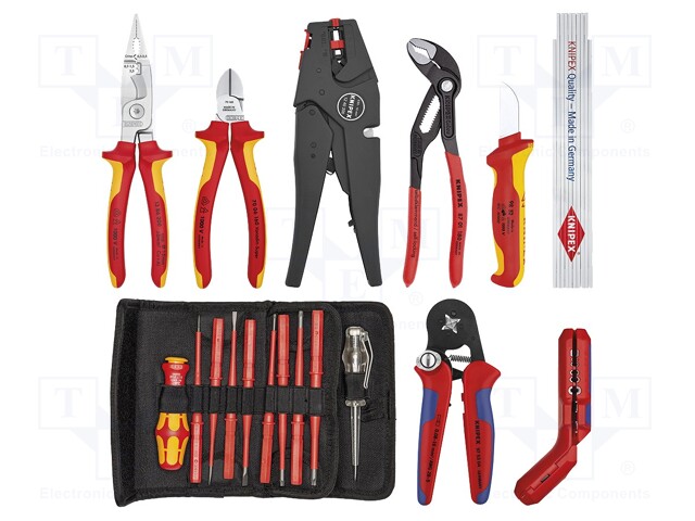 Kit: general purpose; Pcs: 25; Application: for electricians; case