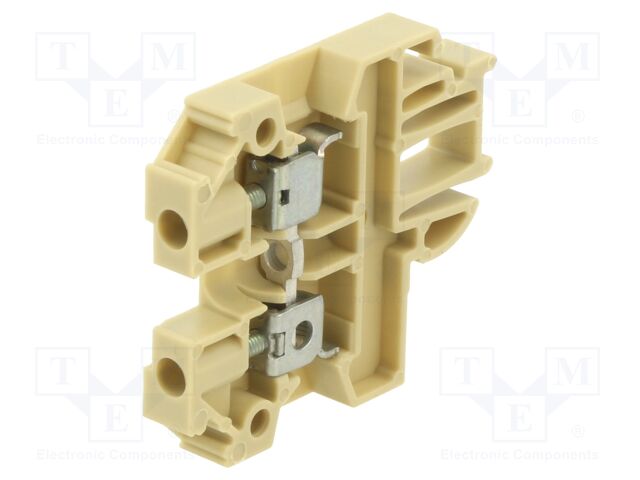 Splice terminal: rail; 24A; screw terminal; beige; 0.5÷2.5mm2