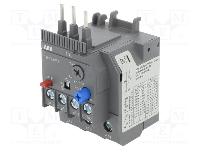 Thermal relay; Series: AF; Leads: screw terminals; 7.6÷10A