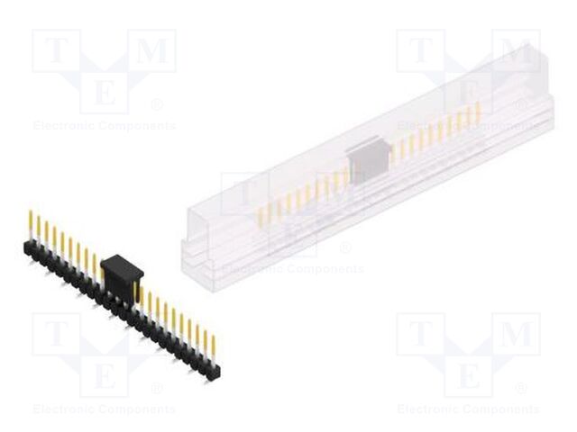 Connector: pin strips; pin header; male; PIN: 24; 2.54mm; SMT; 1x24
