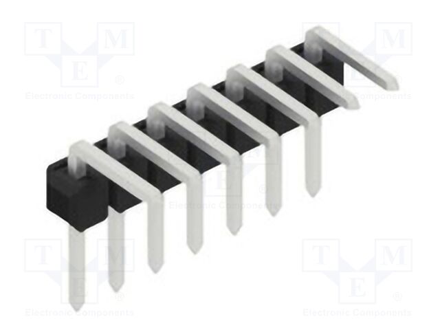 Connector: pin strips; pin header; male; PIN: 7; 2.54mm; THT; 1x7
