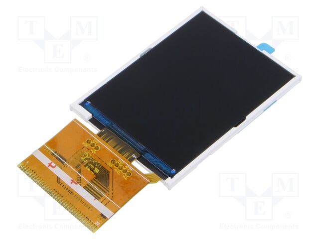 Display: TFT; 2.8"; 240x320; Illumin: LED; Dim: 50x69.2x2.45mm
