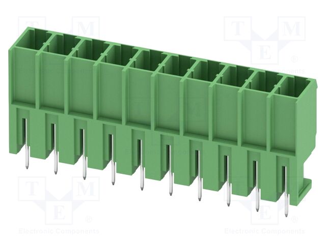 PCB headers, nominal cross section: 4 mm?, color: green, nom