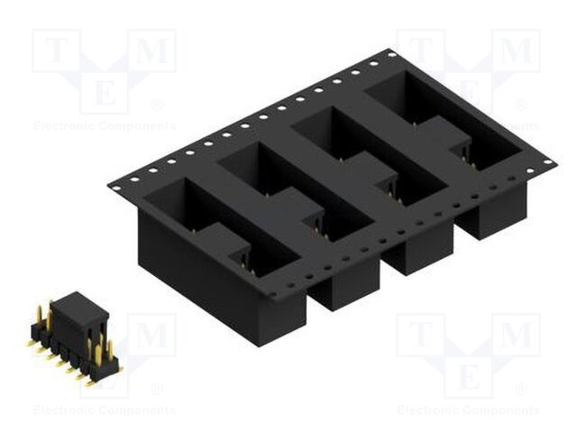 Connector: pin strips; pin header; male; PIN: 14; 2.54mm; SMT; 2x7