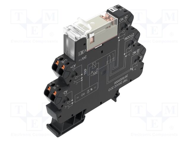Relay: interface; DPDT; Ucntrl: 48VDC; Ucntrl: 48VAC; 8A; DIN