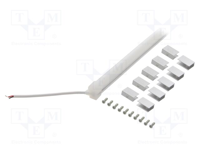 NEON LED tape; white cold; 24V; LED/m: 120; 10mm; IP65; 9.6W/m