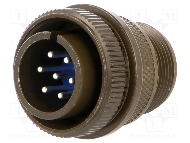 Connector: circular; Series: 97; plug; male; PIN: 7; silver plated