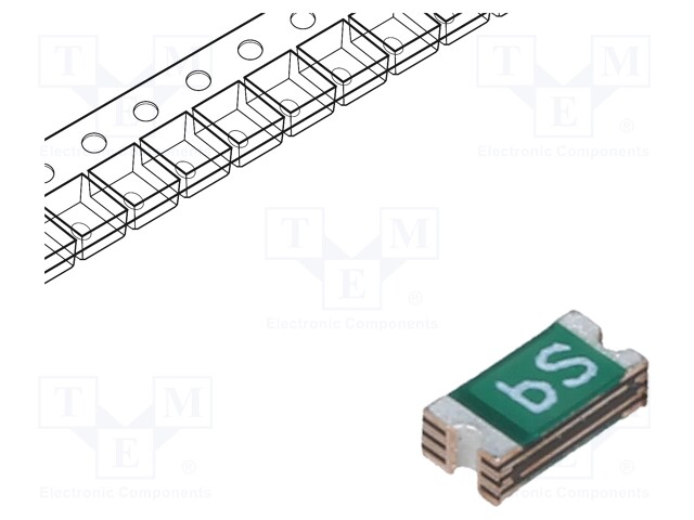 Fuse: PTC polymer; 1.5A; Imax: 100A; Case: 1206; 0ZCJ