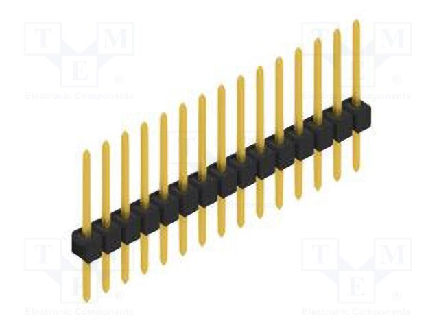 Connector: pin strips; pin header; male; PIN: 15; 2.54mm; THT; 1x15