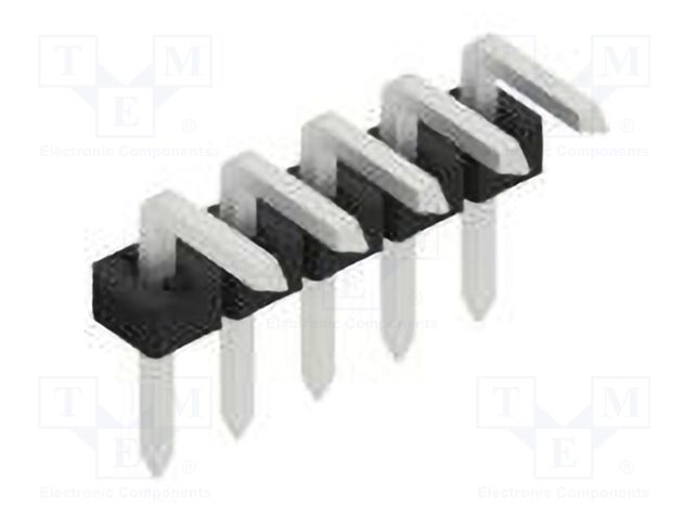 Connector: pin strips; pin header; male; PIN: 5; 2mm; THT; 1x5; 100V