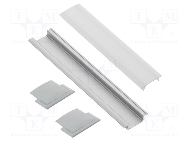 Profiles for LED modules; 1m; GALAX; aluminium; recessed