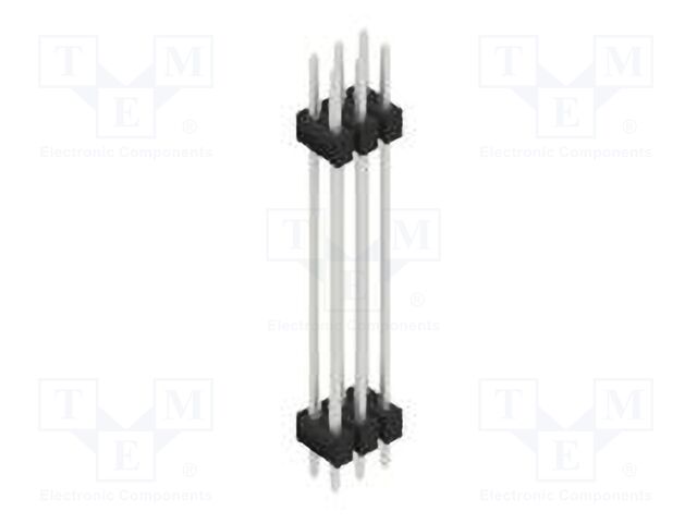Connector: pin strips; pin header; male; PIN: 6; 2.54mm; THT; 2x3