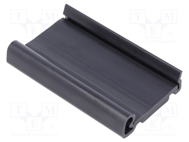 DIN rail mounting bracket; Mat: PVC; 75mm; Rail: TS35