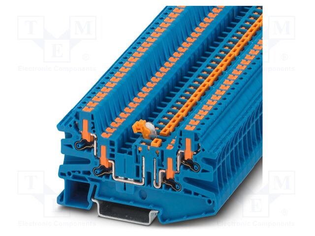 Splice terminal: rail; PTV; 20A; 400V; push-in; PA; L: 45.7mm