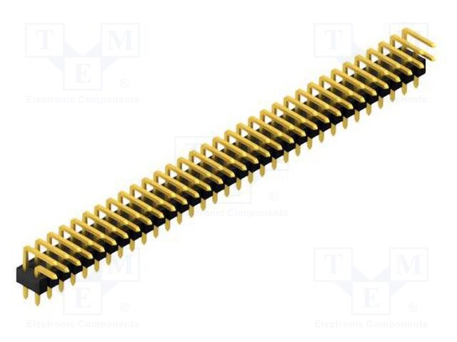 Connector: pin strips; pin header; male; PIN: 66; 2.54mm; THT; 2x33