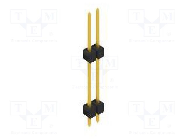 Connector: pin strips; pin header; male; PIN: 2; 2.54mm; THT; 1x2