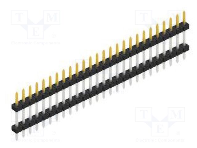 Connector: pin strips; pin header; male; PIN: 26; 2mm; THT; 1x26