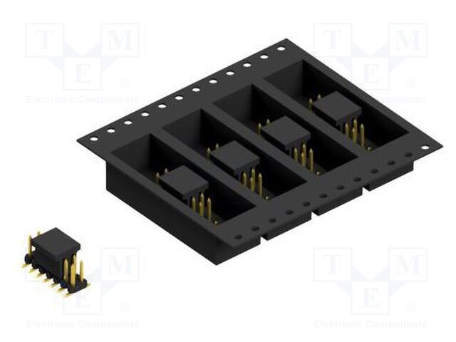 Connector: pin strips; pin header; male; PIN: 14; 2mm; SMT; 2x7; 100V