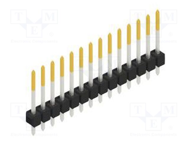 Connector: pin strips; pin header; male; PIN: 14; 2.54mm; THT; 1x14