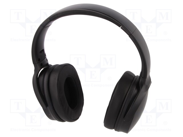 Bluetooth headphones with microphone; black; 20Hz÷22kHz; 64Ω