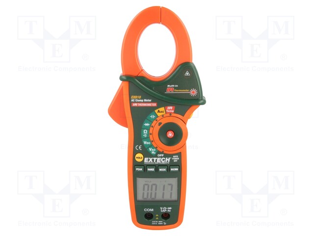 AC digital clamp meter; Øcable: 43mm; I AC: 0,1÷400/1000A