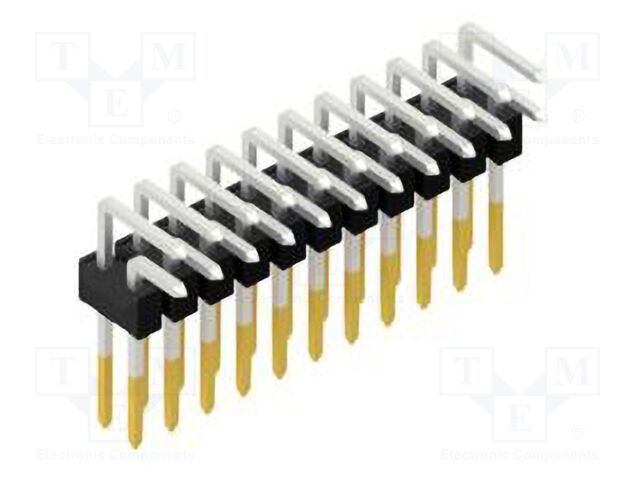Connector: pin strips; pin header; male; PIN: 22; 2.54mm; THT; 2x11