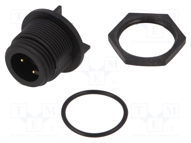 Circular Connector, IP68, Rear Mount, Buccaneer 400 Series, Panel Mount Plug, 3 Contacts