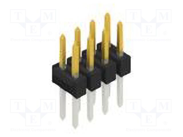 Connector: pin strips; pin header; male; PIN: 8; 2.54mm; THT; 2x4
